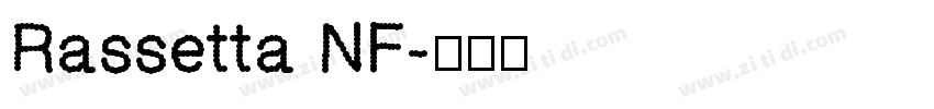 Rassetta NF字体转换